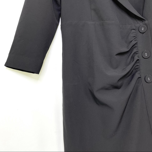 Chrissy Teigen x Revolve Black Tuxedo Shawl Collar Dress Sz L - Picture 4 of 8